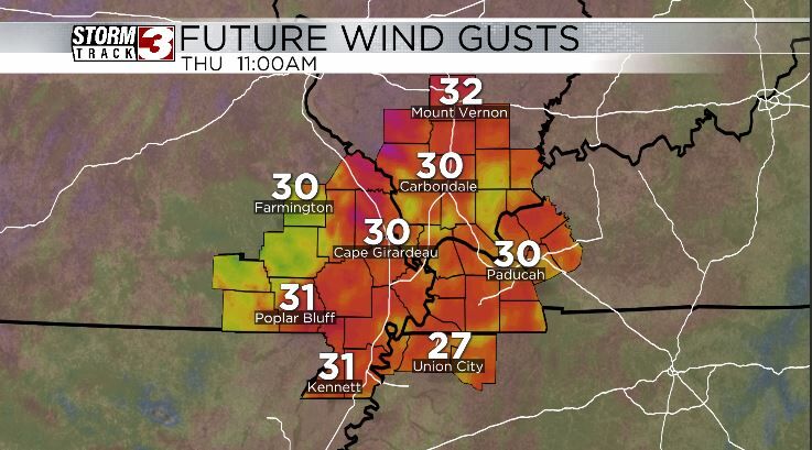 Gusty Winds Thursday